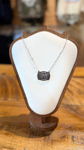 Western Belt Buckle Initial Necklace